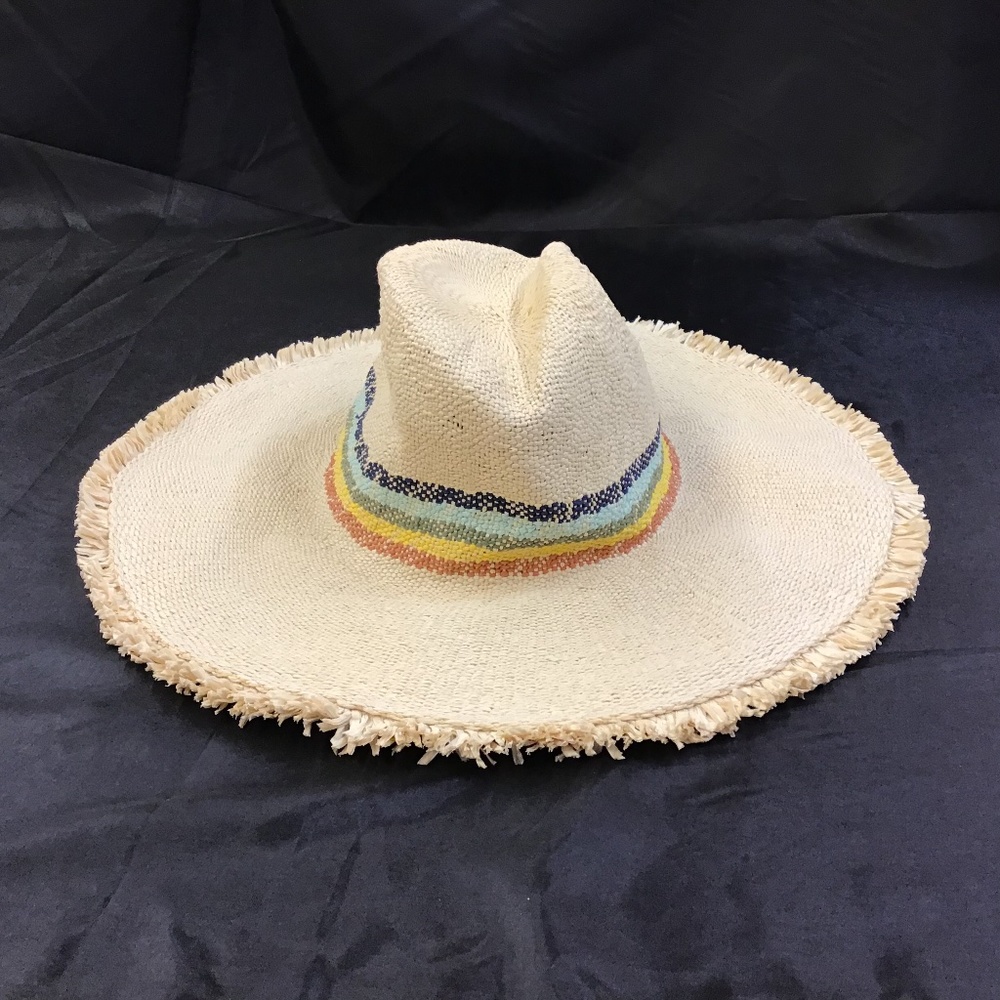 MADEWELL by BILTMORE Wide-Brimmed Rainbow Straw Hat